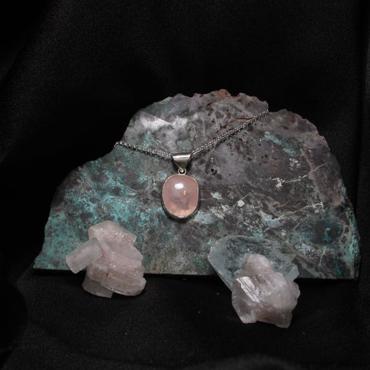 Rose Quartz Heart Pendant